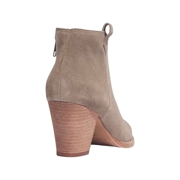 Madewell Billie Tan Suede Leather Ankle Booties/Boots size 8 - Picture 2 of 7